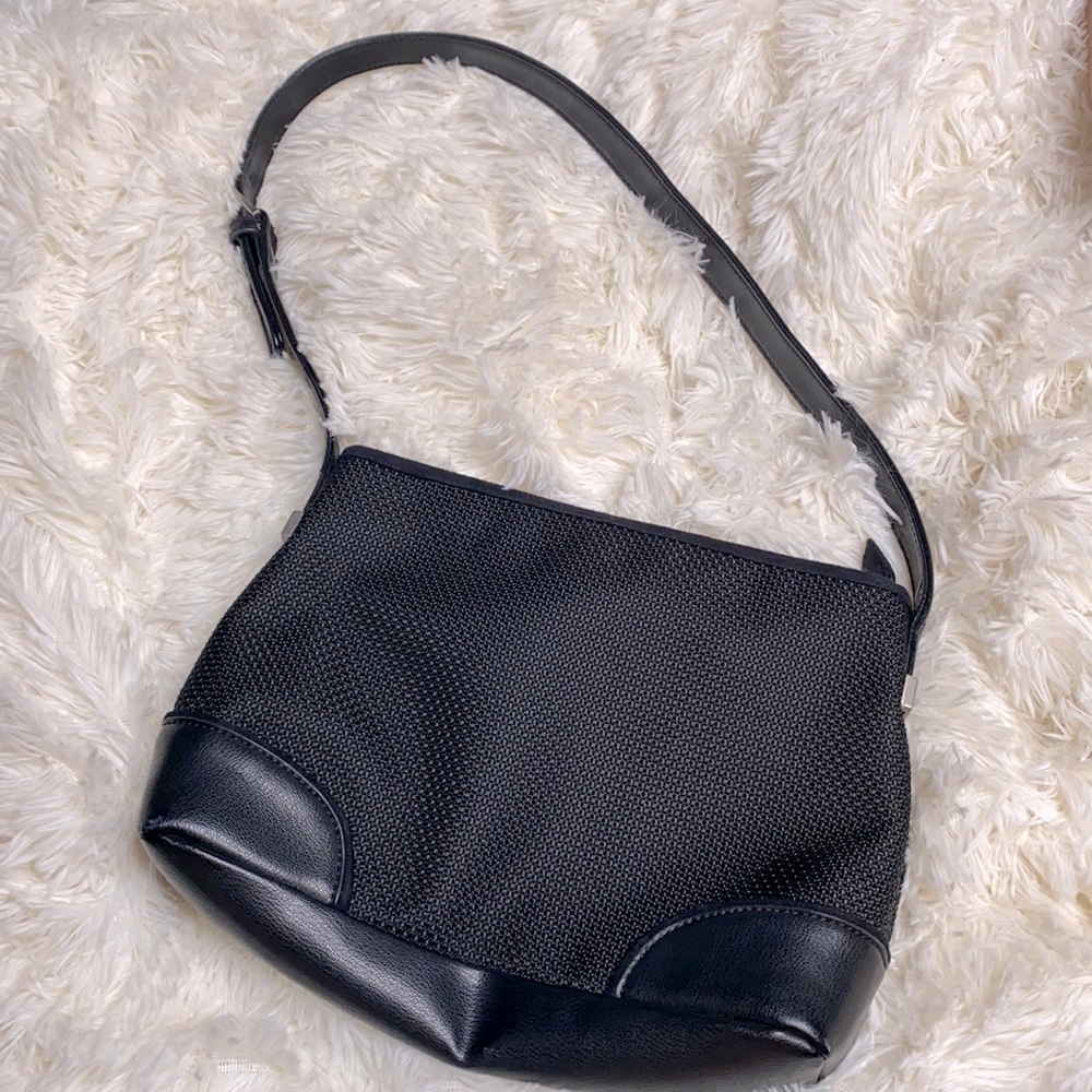 The Sak Black Crochet Shoulder Bag Purse